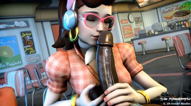 D.Va Gets Blacked and Cummed On by The Firebrands!