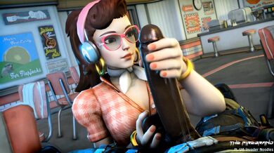 D.Va Gets Blacked and Cummed On by The Firebrands!