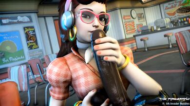 D.Va Gets Blacked and Cummed On by The Firebrands!