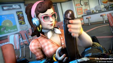 D.Va Gets Blacked and Cummed On by The Firebrands!