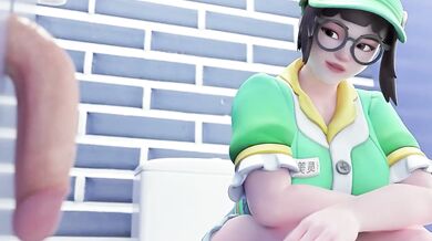 Watch Mei From Overwatch Get Her Pussy Licked and Fucked in Every Hole