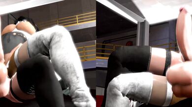 Twin Peaks: 2B and 2P's Sexy Split-Screen Shenanigans