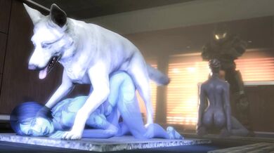 Cortana's Anal Invasion with Unnamed John Doe