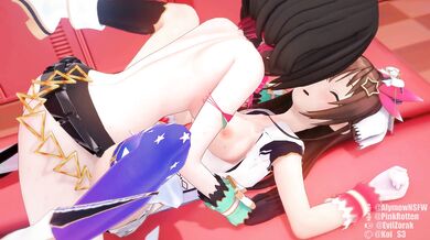 Sora's Futanari Fantasy with AZKi