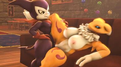 Pure Renamon Ravaged by Depraved Impmon in Grueling Part 2 [Aryentai]