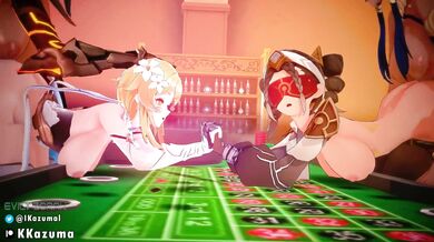 Four-Way Sex Fest with Candace, Lumine, Clearwater, and Dehya