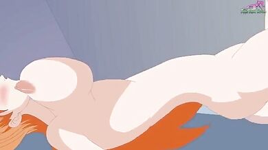 Busty Nami and Loli Nico's Tailor-Made Lesbian Fuck Fest