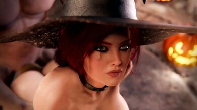Tight-assed Triss Tames Her Beast with Massive Melons [HardcoreMegaPack]