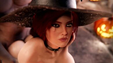 Tight-assed Triss Tames Her Beast with Massive Melons [HardcoreMegaPack]