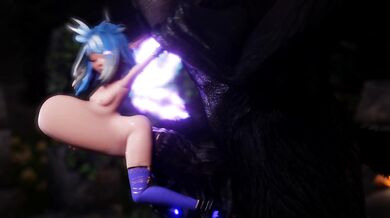 A Fairy's Lustful Encounter with a Horny Weretaur