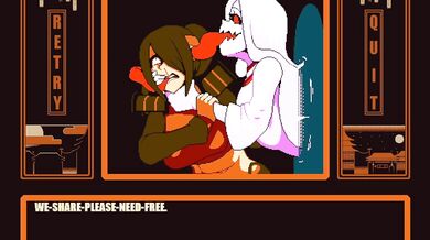 Ranbu Rumble Game Over Scene