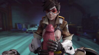 Fucking Tracer's Booty: Roadhog's Wet Dream