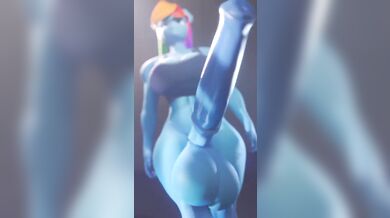 D.va takes on Scarggy's huge cock in intense training session