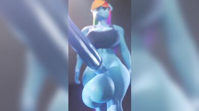 D.va takes on Scarggy's huge cock in intense training session