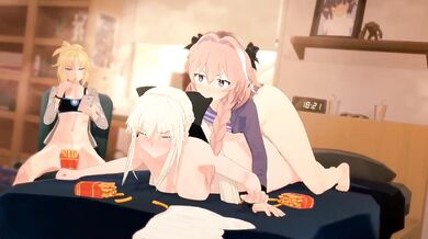 Best Boi Fucks Mom and Best Girl in Sound-Enhanced Threesome