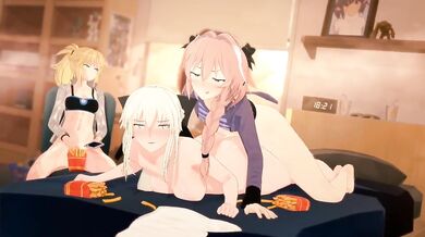 Best Boi Fucks Mom and Best Girl in Sound-Enhanced Threesome