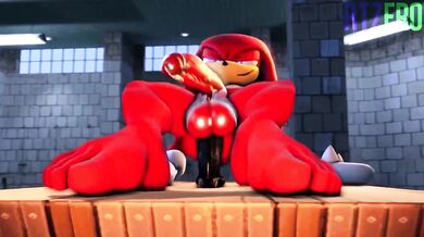 Knuckles Fucks with Sex Toy in RTZero's New Hentai Porn!