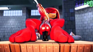 Knuckles Fucks with Sex Toy in RTZero's New Hentai Porn!