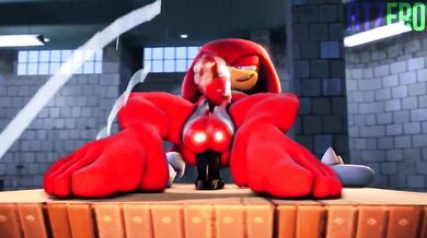 Knuckles Fucks with Sex Toy in RTZero's New Hentai Porn!