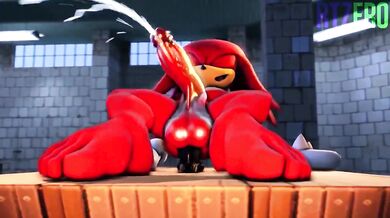 Knuckles Fucks with Sex Toy in RTZero's New Hentai Porn!