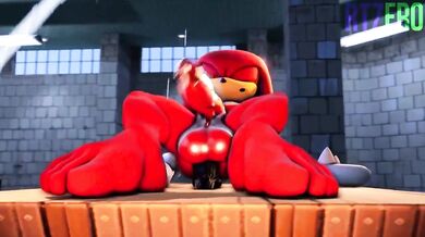 Knuckles Fucks with Sex Toy in RTZero's New Hentai Porn!