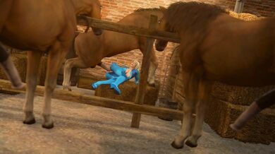 Samus' Bodysuit and Glasses Horse-Cock Lovin'