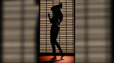 Naughty Nympho Nails the Night with her Sinful Shadow Sway in Silhouette Dance