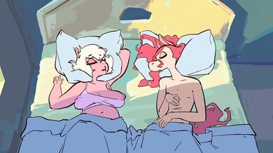 Tabbing the Morning Wood with Moody Lasses