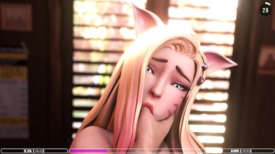 Fucking D.VA and AHRI's Hot Tournament Match