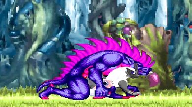 Knotty Fuck Session with Blaziken and the Black Beast: Unleashing His Loads