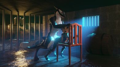 Ratchet & Clank's Furry Angela Gets Cross with a Whale