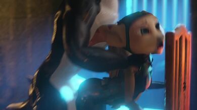 Ratchet & Clank's Furry Angela Gets Cross with a Whale