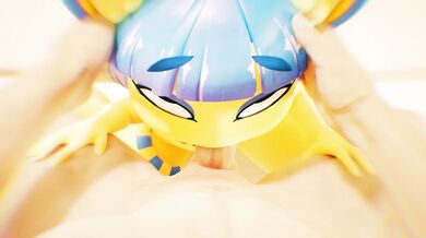 Sexy Anime Sluts Gape for the Camera in 'Ankha Reel CC'