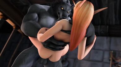Wild and Rough Fuck with a Lustful Werewolf
