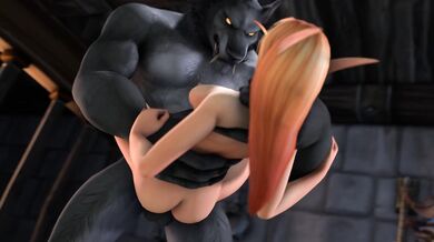 Wild and Rough Fuck with a Lustful Werewolf