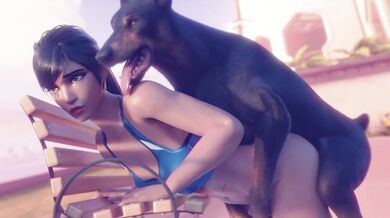 Pharah Gets Banged by a Canine [Rekin3D]