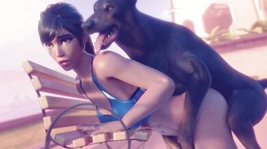 Pharah Gets Banged by a Canine [Rekin3D]