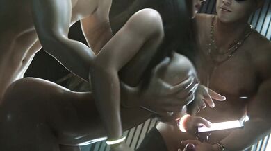 Tifa Gets Reamed by the Gang