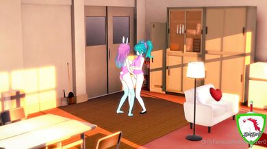 Cumming Together: MagicalMystic and Cottontail's Animated Adventure