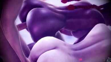 Loba and Wraith get roasted together with a big meatstick in their hot threesome action!
