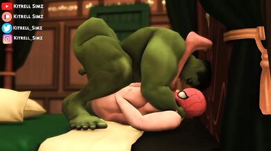 Hulk Rapes Spider-Man's Ass in the Tower of Babel