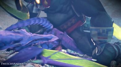 Fucking Ganondorf's giant balls destroying Metroid and Ridley in a hardcore threesome