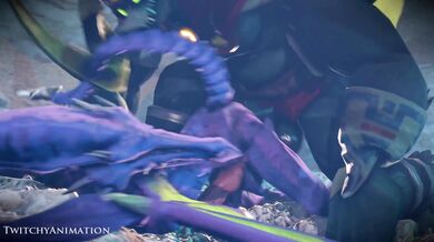 Fucking Ganondorf's giant balls destroying Metroid and Ridley in a hardcore threesome