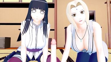 Tsunade and Hinata's Erotic Adventure in Naruto Shippuden