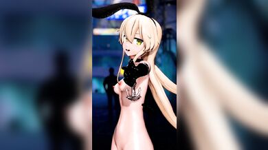 Busty Anime Girl Gets Fucked by a Magic Genie in R18 MMD Porn Parody