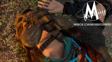 Aloy's Unnatural Insemination by Face-Sucking Alien