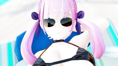 Fucking a Mermaid on the Beach: Aqua Minato's Twin Tail Slut Adventure (Uncensored)