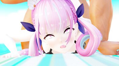 Fucking a Mermaid on the Beach: Aqua Minato's Twin Tail Slut Adventure (Uncensored)