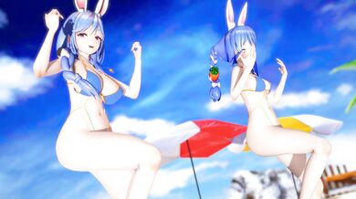 Watch the Hentai Porn Video - '[4kmmd] Pekora Strip Video: Heart Pie Dancehall Swimsuit Ver'