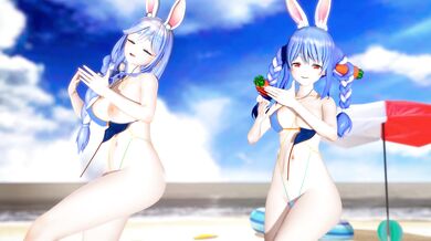 Watch the Hentai Porn Video - '[4kmmd] Pekora Strip Video: Heart Pie Dancehall Swimsuit Ver'